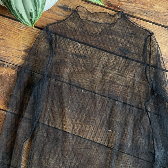 COPY - Sexy Black Mesh Top - Picture 2 of 6